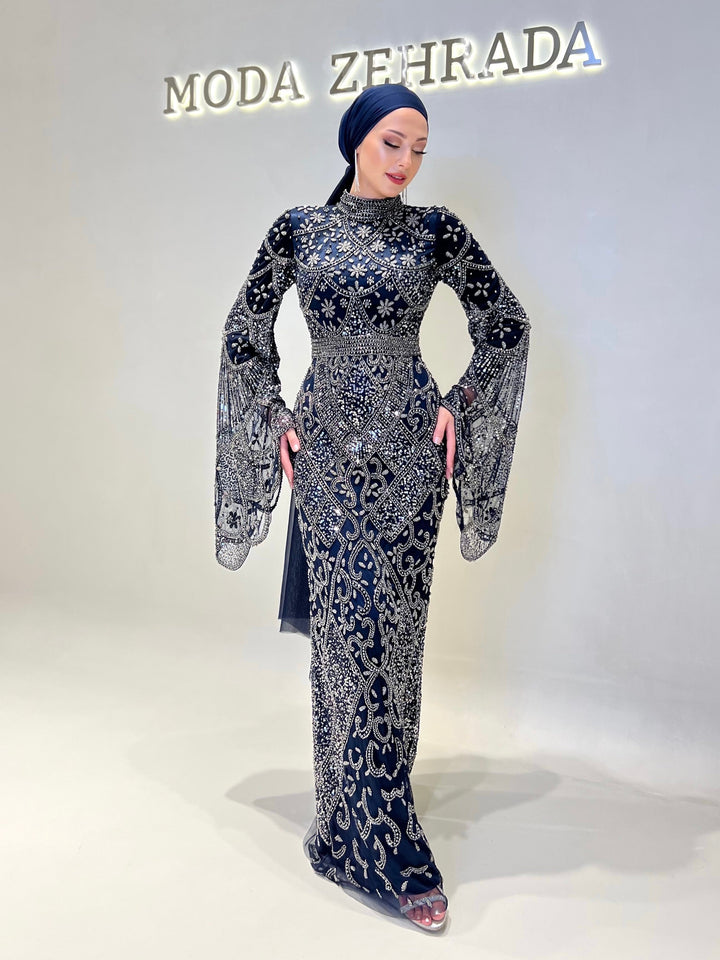 tesettur-abiye-Couture Alice Abiye-ModaZehrada