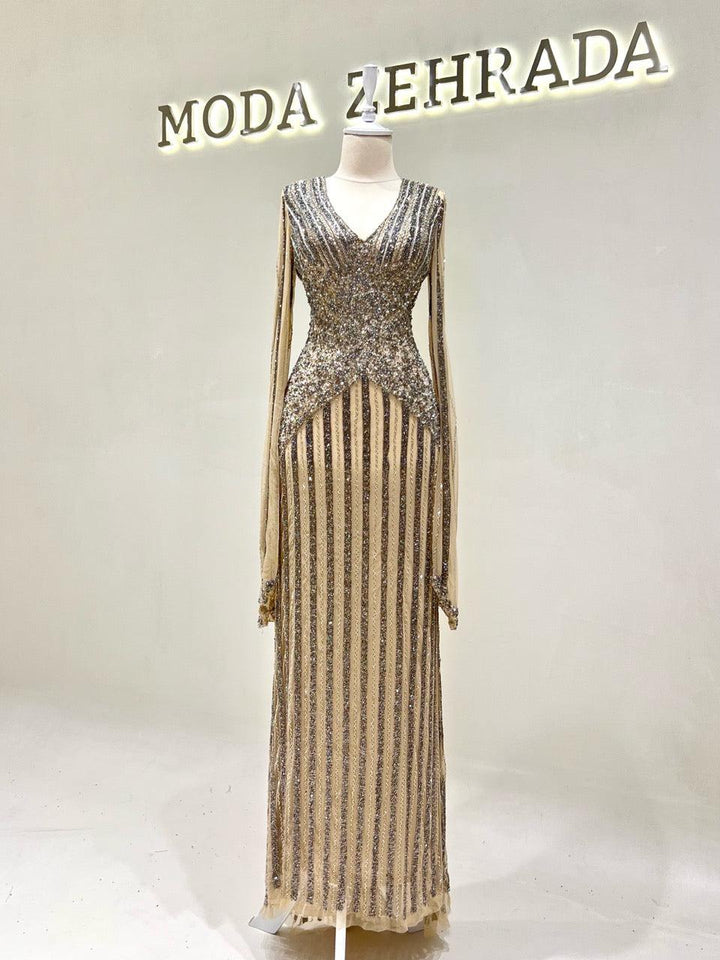 tesettur-abiye-Couture Cavendy Abiye-ModaZehrada